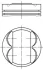 Поршень BMW 5 (E60) 2.0 i 07-10/X3 (E83) 2.0 i 05-11 N46 (STD) (84.00mm/STD) MAHLE 081 PI 00107 000 MAHLE / KNECHT 081-PI-00107-000 (фото 1)