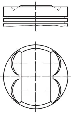 Поршень BMW 5 (E60) 2.0 i 07-10/X3 (E83) 2.0 i 05-11 N46 (STD) (84.50mm/+0.50) MAHLE 081 PI 00107 002 MAHLE / KNECHT 081-PI-00107-002 (фото 1)