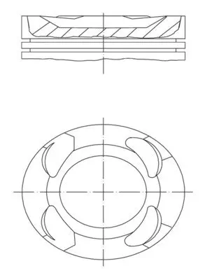 Поршень BMW 3 (F30/F80)/5 (G30/F90)/7 (G11/G12) 14- B58 (82.00mm/STD) MAHLE 081 PI 00124 000 MAHLE / KNECHT 081-PI-00124-000 (фото 1)