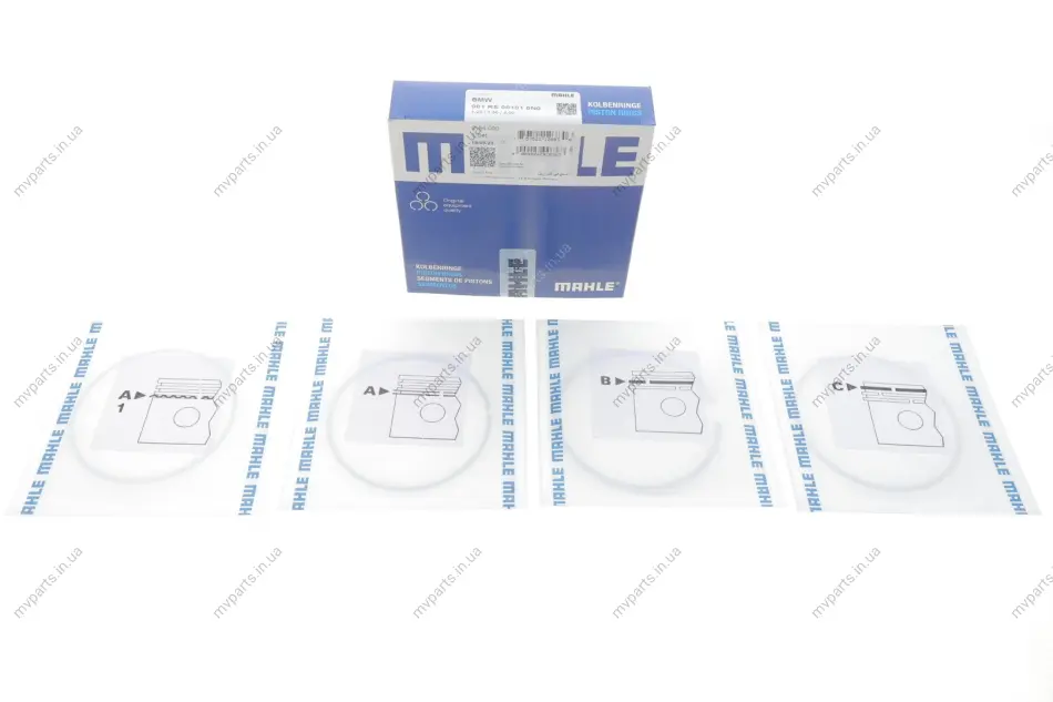 Кільця поршневі BMW 1/3/5 N40/42/45/46 1.6-2.0i (84.00mm/STD) (1.2-1.5-2) MAHLE 081 RS 00101 0N0 MAHLE / KNECHT 081-RS-00101-0N0 (фото 1)