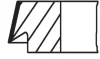 Кільця поршневі BMW 3 (E36/E46) 1.9 (M44/M43) 96-03 (85.00mm/+0.50) (1.2-1.5-2) MAHLE 083 10 N0 MAHLE / KNECHT 083-10-N0 (фото 2)