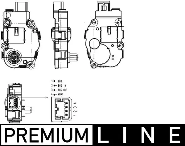 Кран пічки MB W204/S204/W212/S212/W221/W463/BMW 5 (F10/F11)/6 (F12/F13)/Audi A4/A5 07- MAHLE AA 18 000P MAHLE / KNECHT AA-18-000P (фото 1)