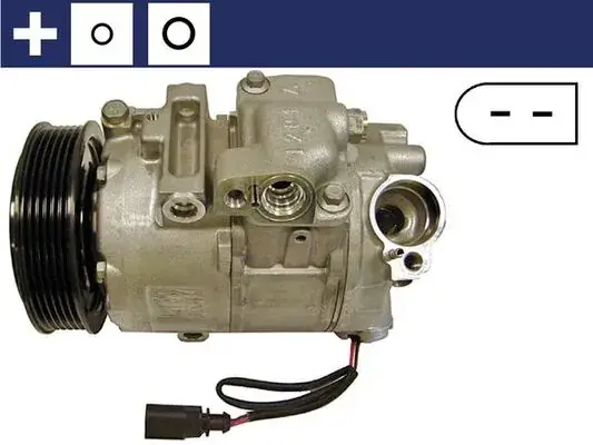Компресор кондиціонера Audi A2 01-05/Seat Ibiza 02-15/Skoda Fabia 99-14/VW Polo 01- MAHLE ACP 18 000S MAHLE / KNECHT ACP-18-000S (фото 1)