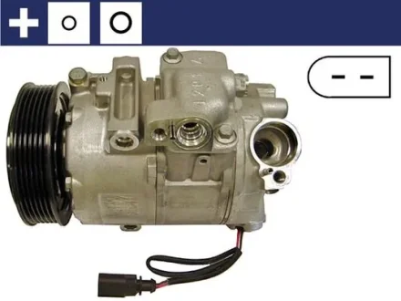 Компресор кондиціонера Audi A2 01-05/Seat Ibiza 02-15/Skoda Fabia 99-14/VW Polo 01- MAHLE ACP 18 000S MAHLE / KNECHT ACP-18-000S