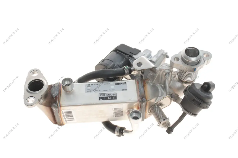 Радіатор рециркуляції ВГ BMW 1 (E81/E82/E87/E88)/3 (E90/E92)/5 (E60/E61)/X1 (E84) 2.0D 04-15 N47 MAHLE CE 11 000P MAHLE / KNECHT CE-11-000P (фото 1)