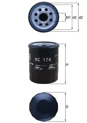 Фільтр АКПП TESLA 15- (вир-во KNECHT-MAHLE) MAHLE / KNECHT HC174 (фото 1)