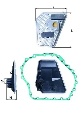 Фільтр АКПП Audi A4/A6 1.8T/1.9-4.2 97-05 KNECHT HX 168D MAHLE / KNECHT HX-168D (фото 1)