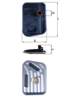 Фільтр АКПП Ford C-Max/Focus/Galaxy 1.5-2.0 06- KNECHT HX 273 MAHLE / KNECHT HX-273