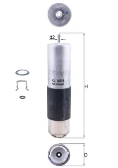 Фільтр паливний MB C-class (W205) OM626 14-18 KNECHT KL 169/6D MAHLE / KNECHT KL-169-6D