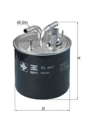 Фільтр паливний Audi A8 3.0/4.0/4.2 TDI 03-10 KNECHT KL 447 MAHLE / KNECHT KL-447 (фото 1)