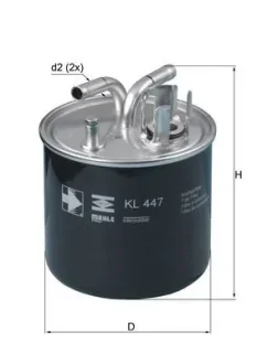 Фільтр паливний Audi A8 3.0/4.0/4.2 TDI 03-10 KNECHT KL 447 MAHLE / KNECHT KL-447
