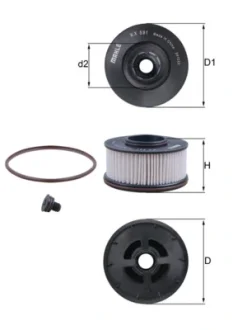 Фільтр паливний Hyundai Santa Fe 2.0/2.2 CRDi 18- KNECHT KX 591D MAHLE / KNECHT KX-591D