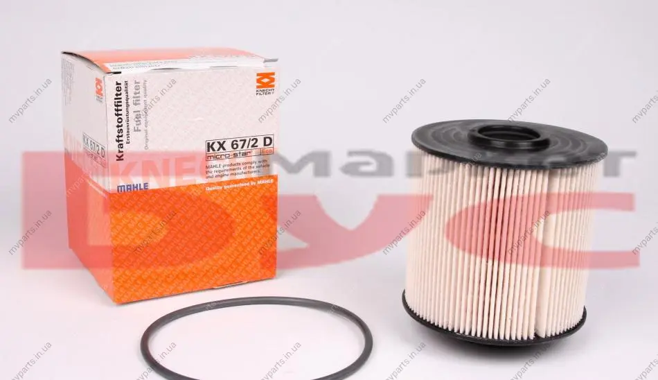 Фільтр паливний MB Vario/Atego OM904 MAHLE KX 67/2D MAHLE / KNECHT KX-67-2D (фото 1)