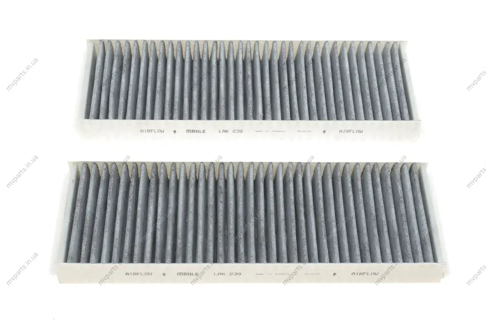 Фільтр салону Audi A6 2.0/2.7TDI 04- (вугільний) (к-кт 2 шт.) KNECHT LAK 239/S MAHLE / KNECHT LAK-239-S (фото 1)