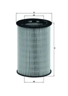 Фільтр повітряний (вир-во Knecht-Mahle) MAHLE / KNECHT LX1805