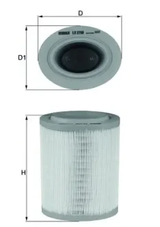 Фільтр повітряний (вир-во Knecht-Mahle) MAHLE / KNECHT LX2790