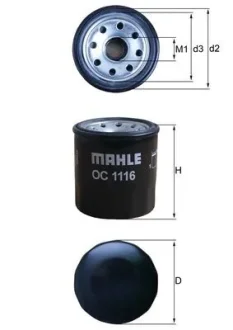 Фільтр масляний Harley-Davidson Street/Indian Chief/Chieftain/Roadmaster 14- MAHLE OC 1116 MAHLE / KNECHT OC-1116