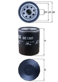 Фільтр масляний Citroen Jumper/Peugeot Boxer 2.0HDi 15- KNECHT OC 1397 MAHLE / KNECHT OC-1397