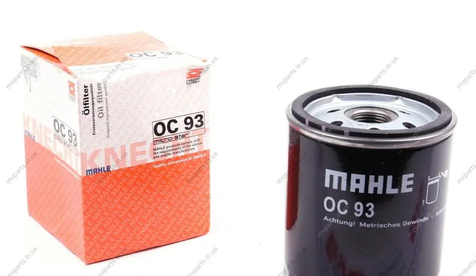 Фільтр масляний Opel 1.6D/1.7D 82- KNECHT OC 93 MAHLE / KNECHT OC-93 (фото 1)