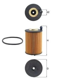 Фільтр масляний Audi A6/A7/Q5/Skoda Superb 15- KNECHT OX 1266D MAHLE / KNECHT OX-1266D
