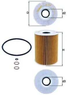 Фільтр масляний BMW 3 (E90) 07-11 KNECHT OX 254D3 MAHLE / KNECHT OX-254D3