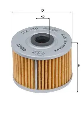 Фільтр масляний Honda CRF/FMX/FX/NX/SLR/XBR/XL/XR/Kawasaki MAHLE OX 410 MAHLE / KNECHT OX-410 (фото 1)