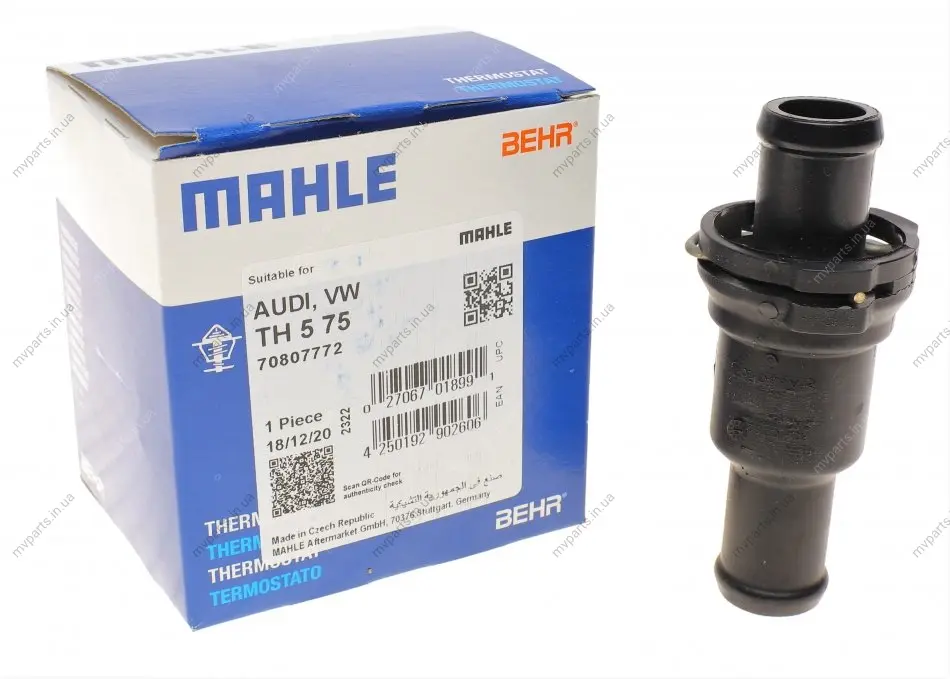 Термостат VW Passat/Golf 1.4-2.5FSI 05- MAHLE TH 5 75 MAHLE / KNECHT TH-5-75 (фото 1)