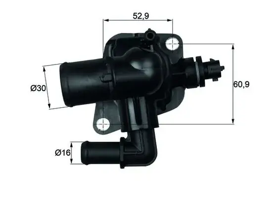 Термостат Fiat Doblo/Opel Combo 1.3D/CDTI 10- (88°C) MAHLE TI 150 88 MAHLE / KNECHT TI-150-88 (фото 1)