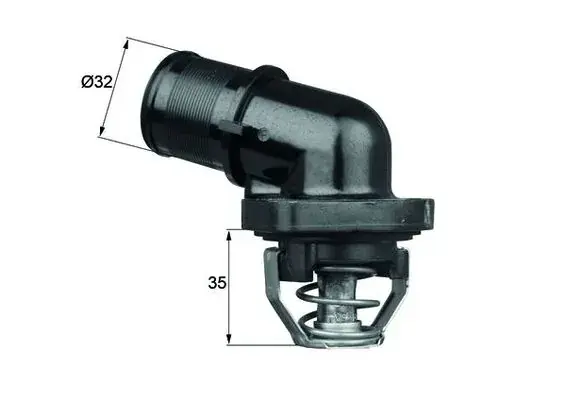 Термостат Citroen Berlingo/Peugeot Partner 1.1/1.4/1.6 96- MAHLE TI 181 89 MAHLE / KNECHT TI-181-89 (фото 1)