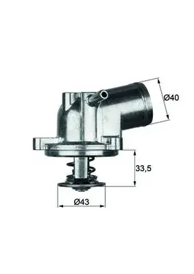 Термостат MB Sprinter 901-904/VW LT 2.3 95-06 MAHLE TI 21 87 MAHLE / KNECHT TI-21-87 (фото 1)