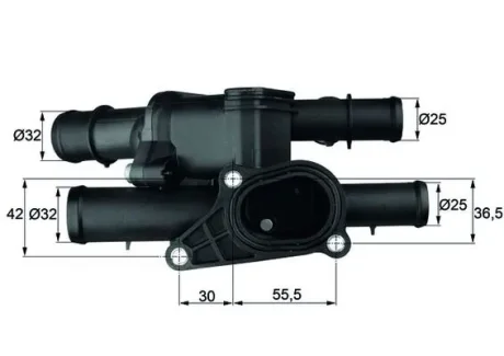 Термостат AUDI; SEAT; SKODA; Volkswagen (вир-во Mahle) MAHLE / KNECHT TM-2-105