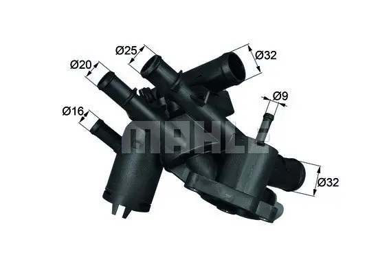 Термостат VW Golf 1.6FSI 02-06 (109°C) MAHLE TM 4 109 MAHLE / KNECHT TM-4-109 (фото 1)