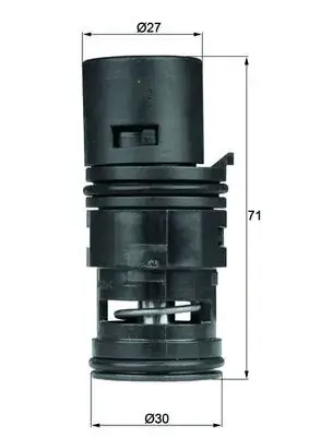Термостат BMW 3 (E46) 1.6i-3.0i 98-06 MAHLE TO 7 80 MAHLE / KNECHT TO-7-80 (фото 1)