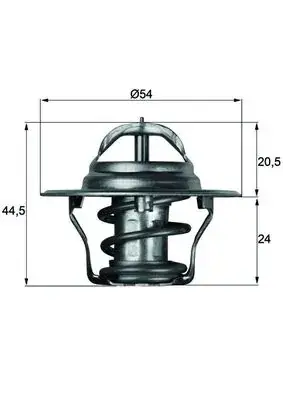 Термостат Ford Fiesta/Escort 1.1-1.3i 86-03 (92 °C) MAHLE TX 4 92D MAHLE / KNECHT TX-4-92D (фото 1)