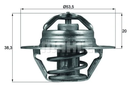Термостат Citroen Jumper 2.0 94-02/Peugeot Partner 1.1-1.4 96-15/Renault Kangoo 1.9 TDI 00- (88 °C) MAHLE TX 88 88D MAHLE / KNECHT TX-88-88D