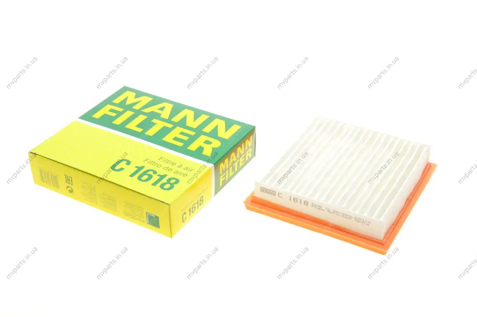 Фільтр повітряний Nissan Micra 1.0-1.4i 16V 92-10/Note 1.4 06-13 -FILTER C 1618 MANN C-1618 (фото 1)