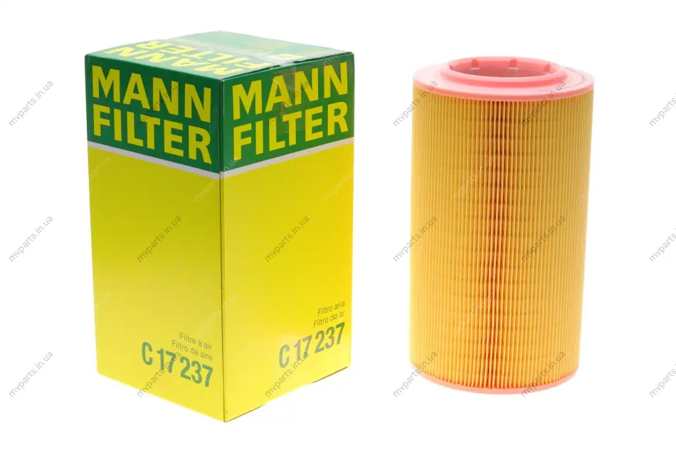 Фільтр повітряний Citroen Jumper 2.0BlueHDi/2.2HDi/3.0HDi/Fiat Ducato 2.0-3.0JTD 06-/Opel 2.2D 21- -FILTER C 17 237 MANN C-17-237 (фото 1)