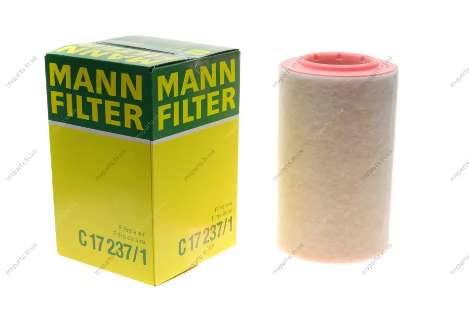 Фільтр повітряний Citroen Jumper 2.0BlueHDi/2.2HDi/3.0HDi/Fiat Ducato 2.0-3.0JTD 06- (з поролоном) -FILTER C 17 237/1 MANN C-17-237-1 (фото 1)