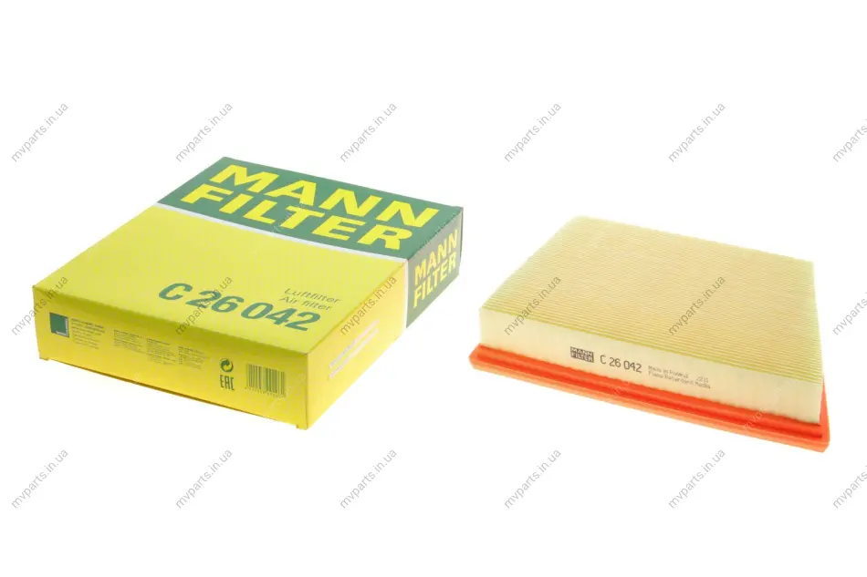 Фільтр повітряний Land Rover Range Rover Velar 3.0D 17- (L)/2.0D 17-/Range Rover Sport 2.0 17- -FILTER C 26 042 MANN C-26-042 (фото 1)