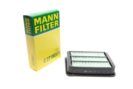 Фільтр повітряний Peugeot 4008 1.6/2.0 12-/4007 2.0-2.4i/2.2HDi 07-13/Mitsubishi Lancer 1.5-2.0 07- -FILTER C 27 003/1 MANN C-27-003-1