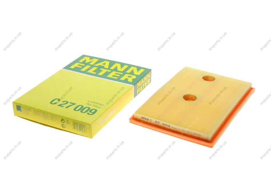 Фільтр повітряний Audi A3/Skoda Fabia/Octavia/Rapid/SuperB/VW Caddy/Golf/Passat/Touran 1.2-1.4TSI 13- -FILTER C 27 009 MANN C-27-009 (фото 1)