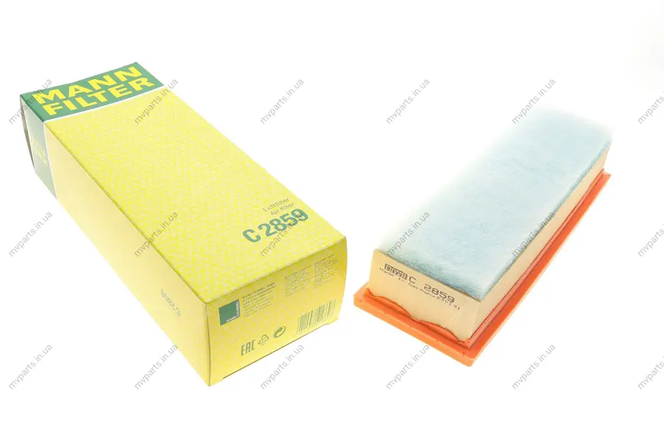 Фільтр повітряний Fiat Doblo/Fiorino/Idea 1.4 05-/Punto/Panda 1.2-1.4 05-/Chrysler Ypsilon 1.2 11- -FILTER C 2859 MANN C-2859 (фото 1)