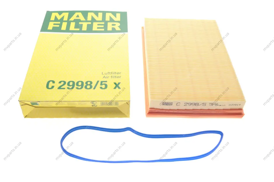 Фільтр повітряний Seat Ibiza 1.4-1.6 16V/Skoda Fabia 1.4 00-09/VW Caddy 1.4 04-10/Golf 1.4-1.6 00-06 -FILTER C 2998/5 X MANN C-2998-5-X (фото 1)