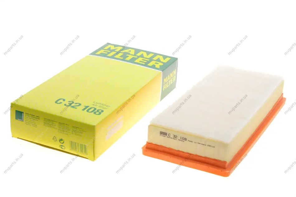 Фільтр повітряний Citroen C5 2.0-2.2HDi 04-/Peugeot 407/508 2.0-2.2HDi 04-18 -FILTER C 32 108 MANN C-32-108 (фото 1)