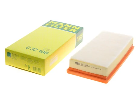 Фільтр повітряний Citroen C5 2.0-2.2HDi 04-/Peugeot 407/508 2.0-2.2HDi 04-18 -FILTER C 32 108 MANN C-32-108