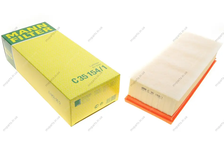 Фільтр повітряний Audi A3/Skoda Octavia/SuperB/VW Caddy/Golf/Passat 1.4TSI/1.6-2.0TDI/1.8-2.0TFSI 03- -FILTER C 35 154/1 MANN C-35-154-1 (фото 1)