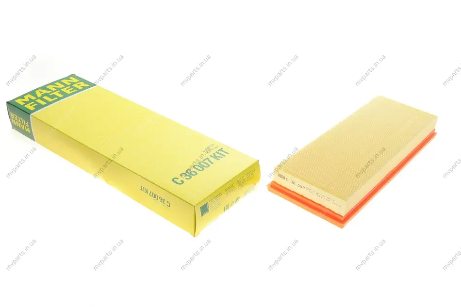 Фільтр повітряний Citroen Berlingo/C3/C4/C5/Opel Combo/Peugeot 2008-5008/208-408/Partner/Fiat 1.2 14- -FILTER C 36 007 KIT MANN C-36-007-KIT (фото 1)