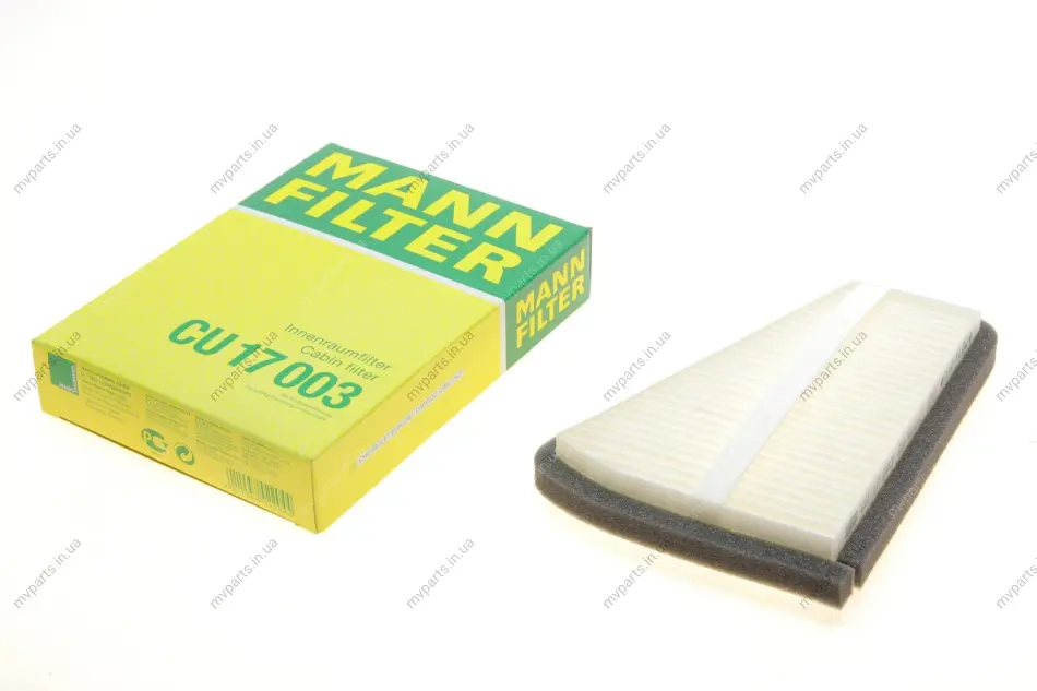 Фільтр салону Daewoo Lanos 97-10 -FILTER CU 17 003 MANN CU-17-003 (фото 1)