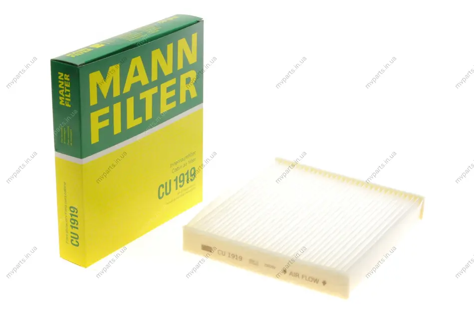 Фільтр салону Land Rover Discovery 16-/Range Rover 13-/Lexus ES/RX 12-/Toyota Camry/Corolla/Rav4 06- -FILTER CU 1919 MANN CU-1919 (фото 1)