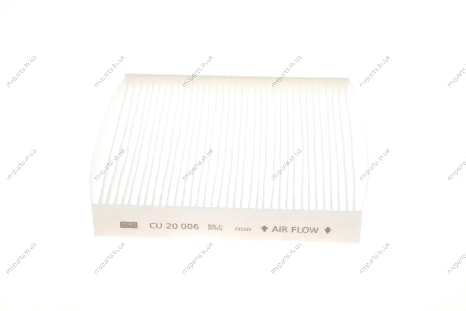 Фільтр салону Fiat Panda/500 06- -FILTER CU 20 006 MANN CU-20-006 (фото 1)